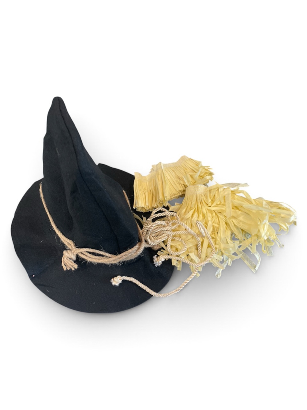 Black and Yellow Scarecrow wicked Hat for Kids - Cute Costume Accessory